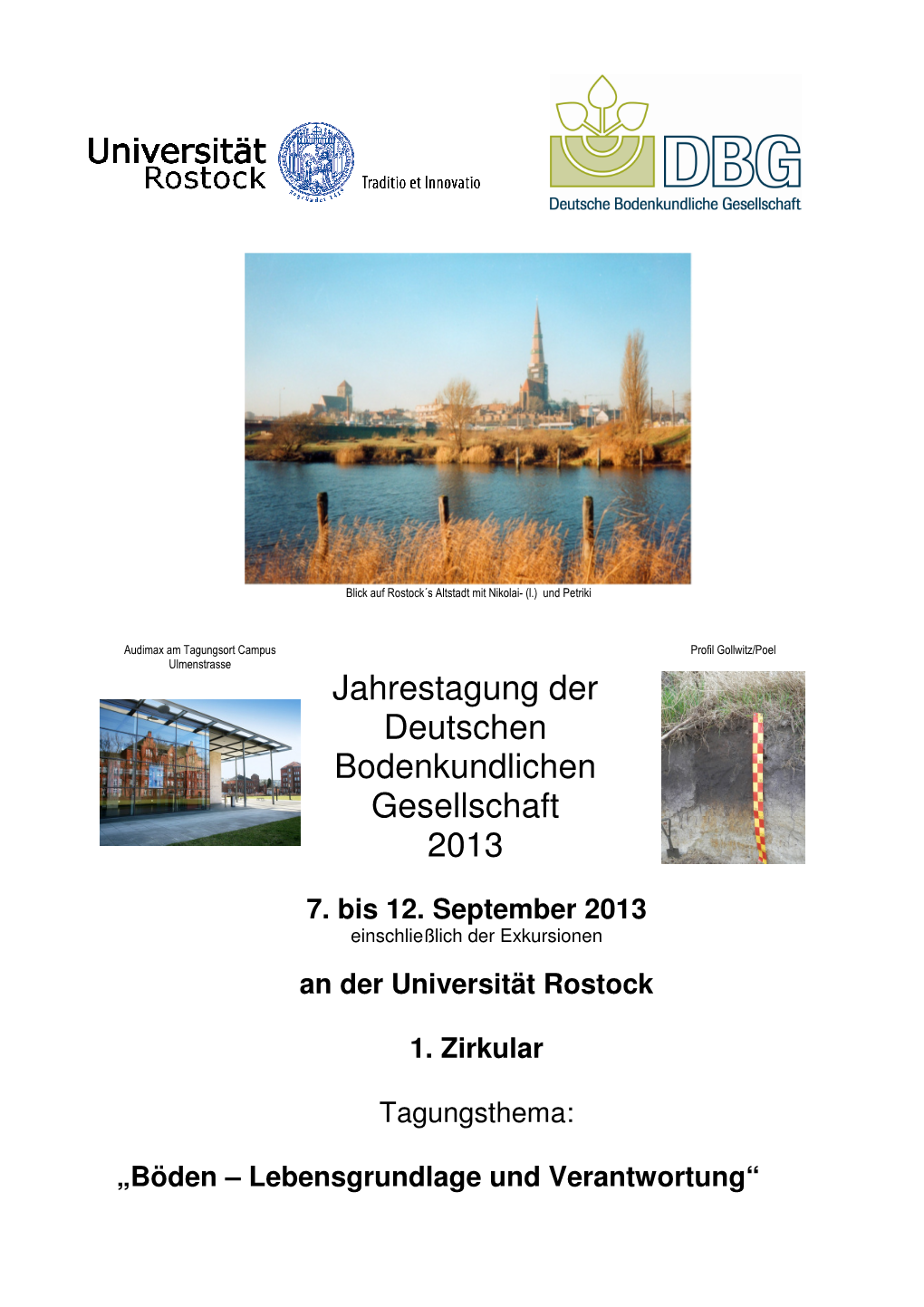 Jahrestagung Der Deutschen Bodenkundlichen Gesellschaft 2013