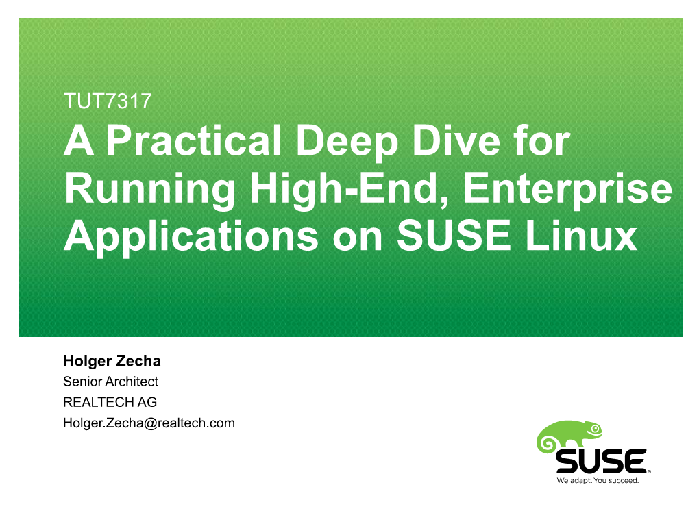 SUSE BU Presentation Template 2014