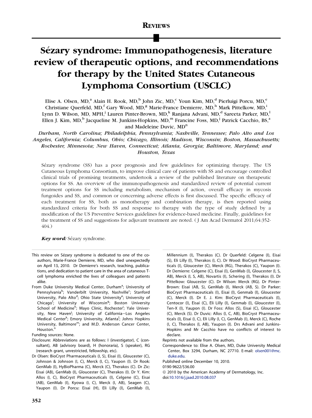 Review of Sezary Syndrome