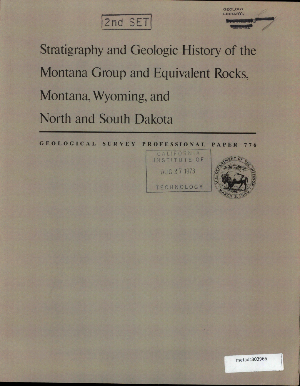 Montana Group and Equivalent Rocks, Montana, Wyoming, and North and South Dakota