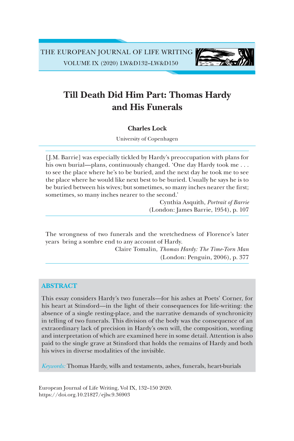 Thomas Hardy and His Funerals