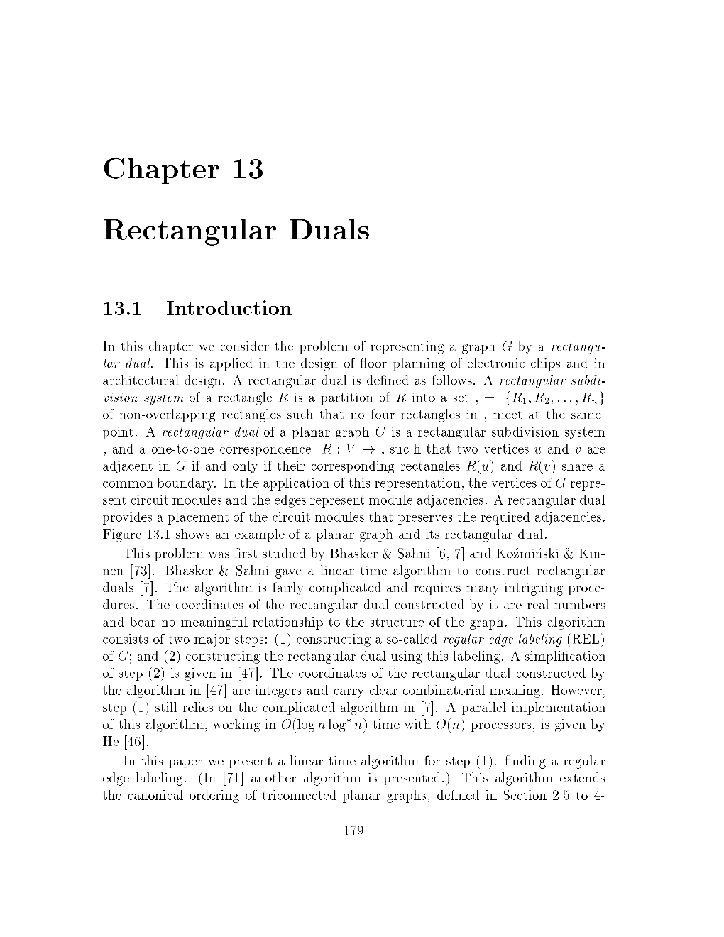 Chapter 13 Rectangular Duals