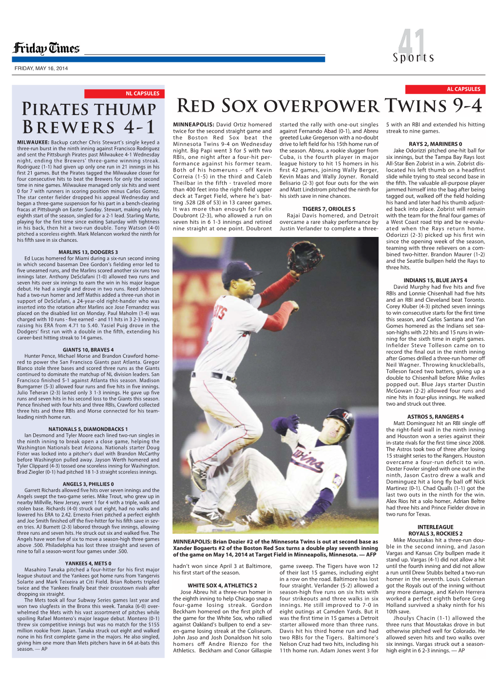 Red Sox Overpower Twins 9-4