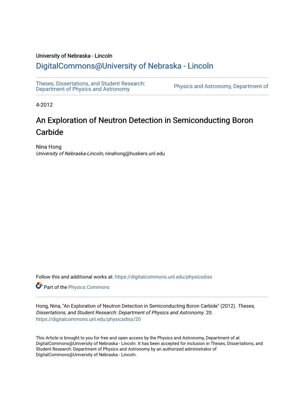 An Exploration of Neutron Detection in Semiconducting Boron Carbide