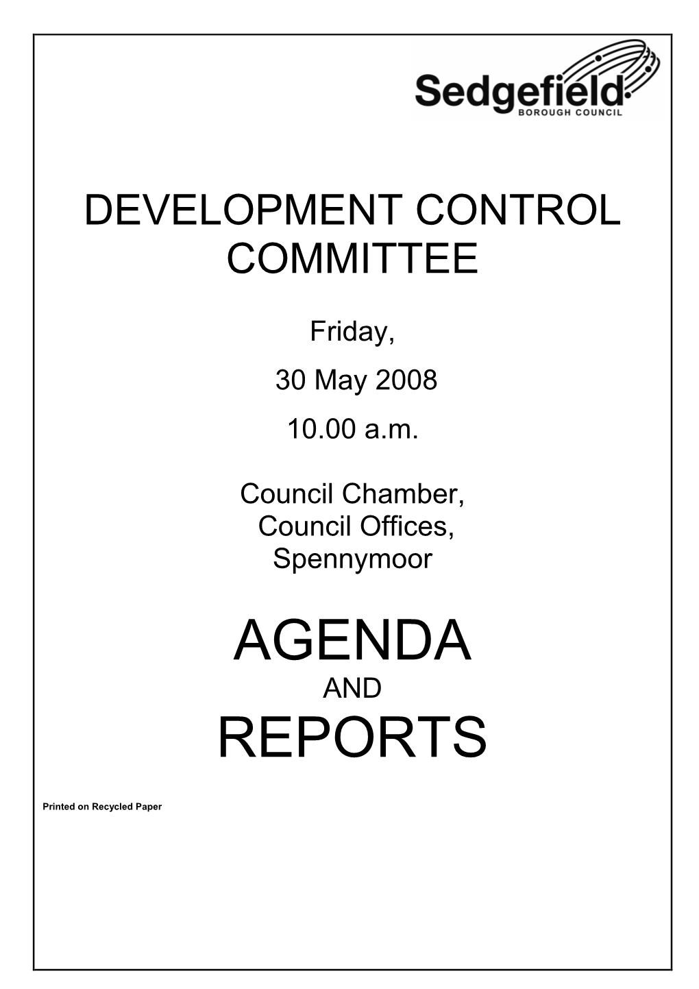 Agenda Reports Pack
