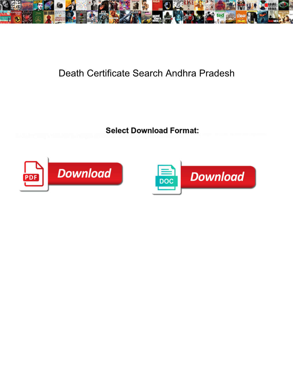 Death Certificate Search Andhra Pradesh