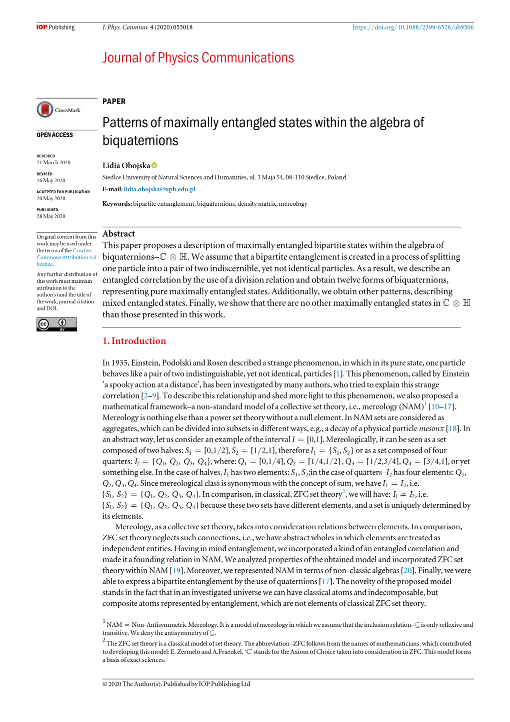 Patterns of Maximally Entangled States Within the Algebra of Biquaternions