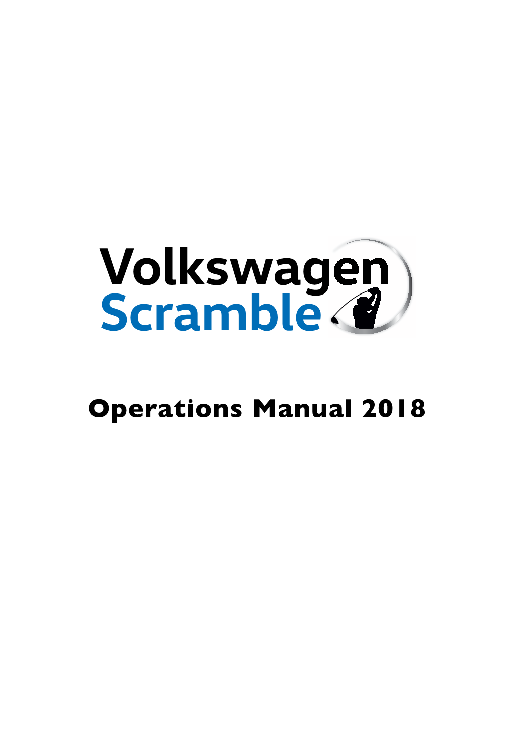 Operations Manual 2018 Volkswagen Scramble Operations Manual 2018
