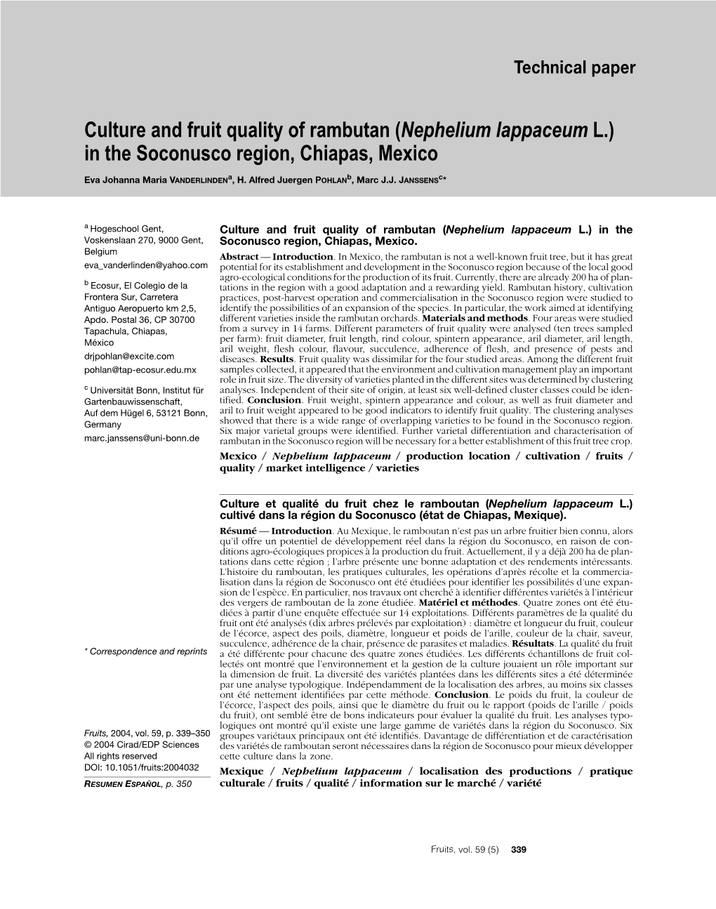 Culture and Fruit Quality of Rambutan \(Nephelium Lappaceum L.\)