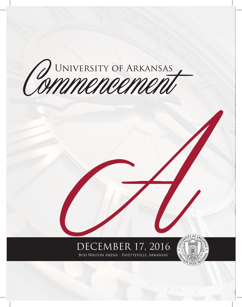 Fall 2016 Commencement Program Book