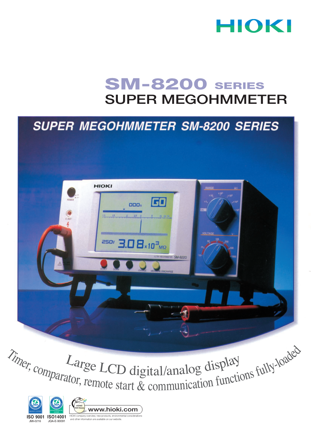 Super Megohmmeter Sm-8200 Series