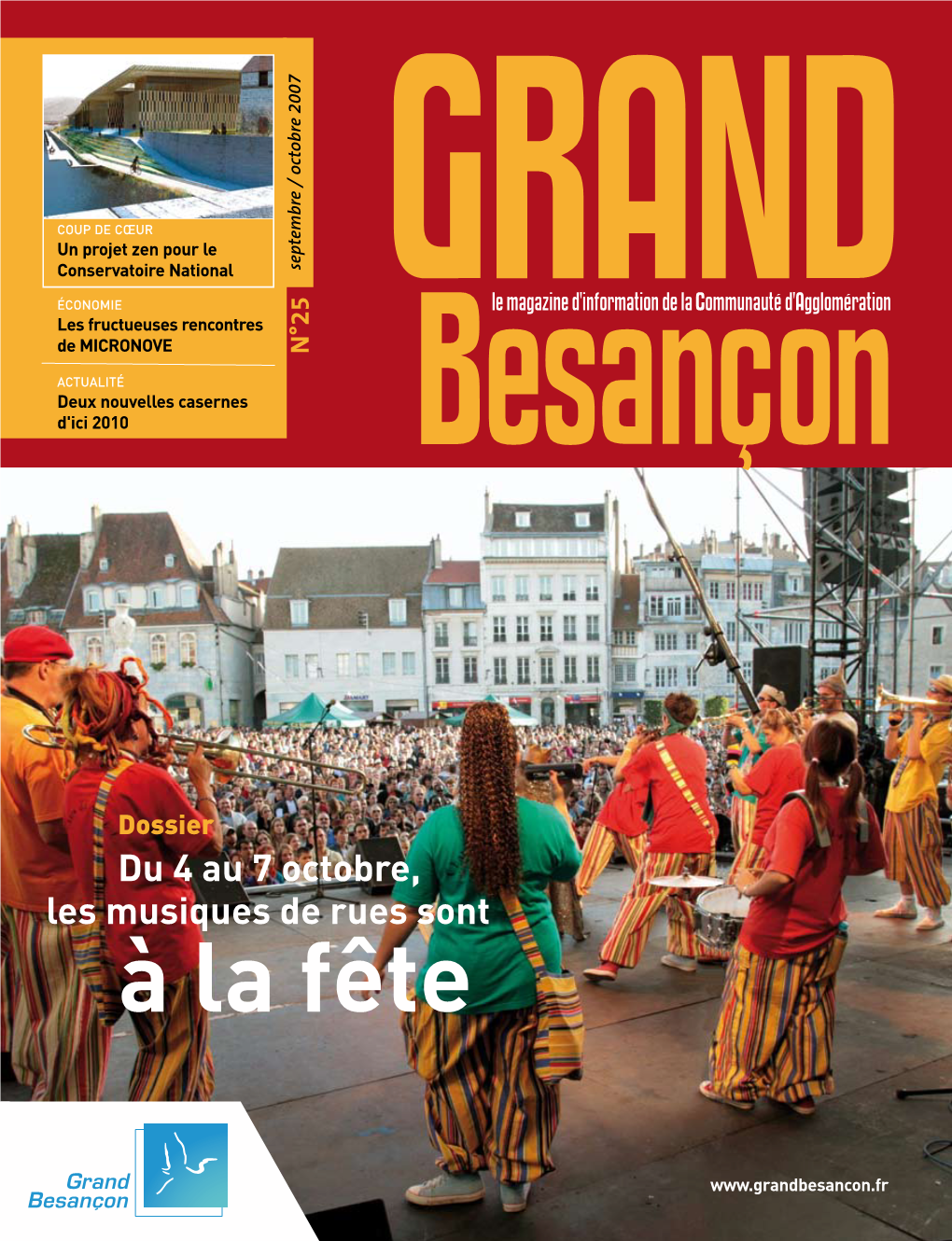 À La Fête Septembre / Octobre 2007 // Le Magazine D’Information Du Grand Besançon / 3 Coup De Cœur