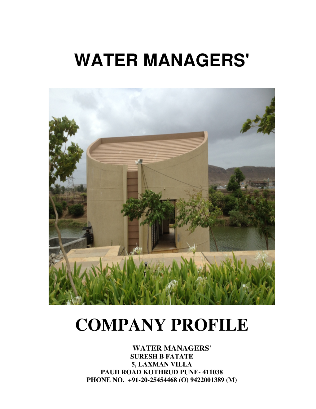 Water Managers' Company Profile