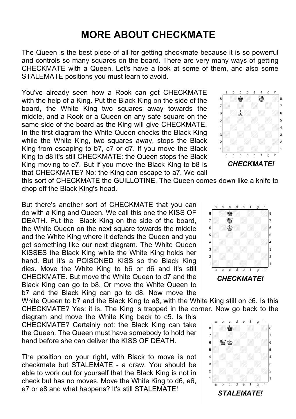 More About Checkmate