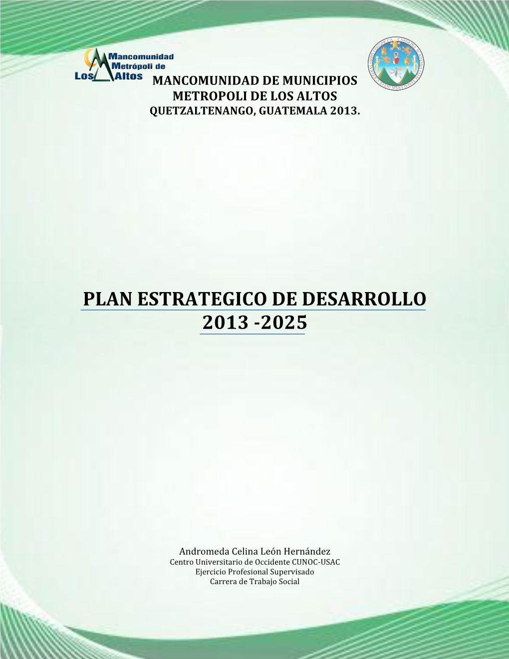 Plan Estrategico De Desarrollo 2013 -2025
