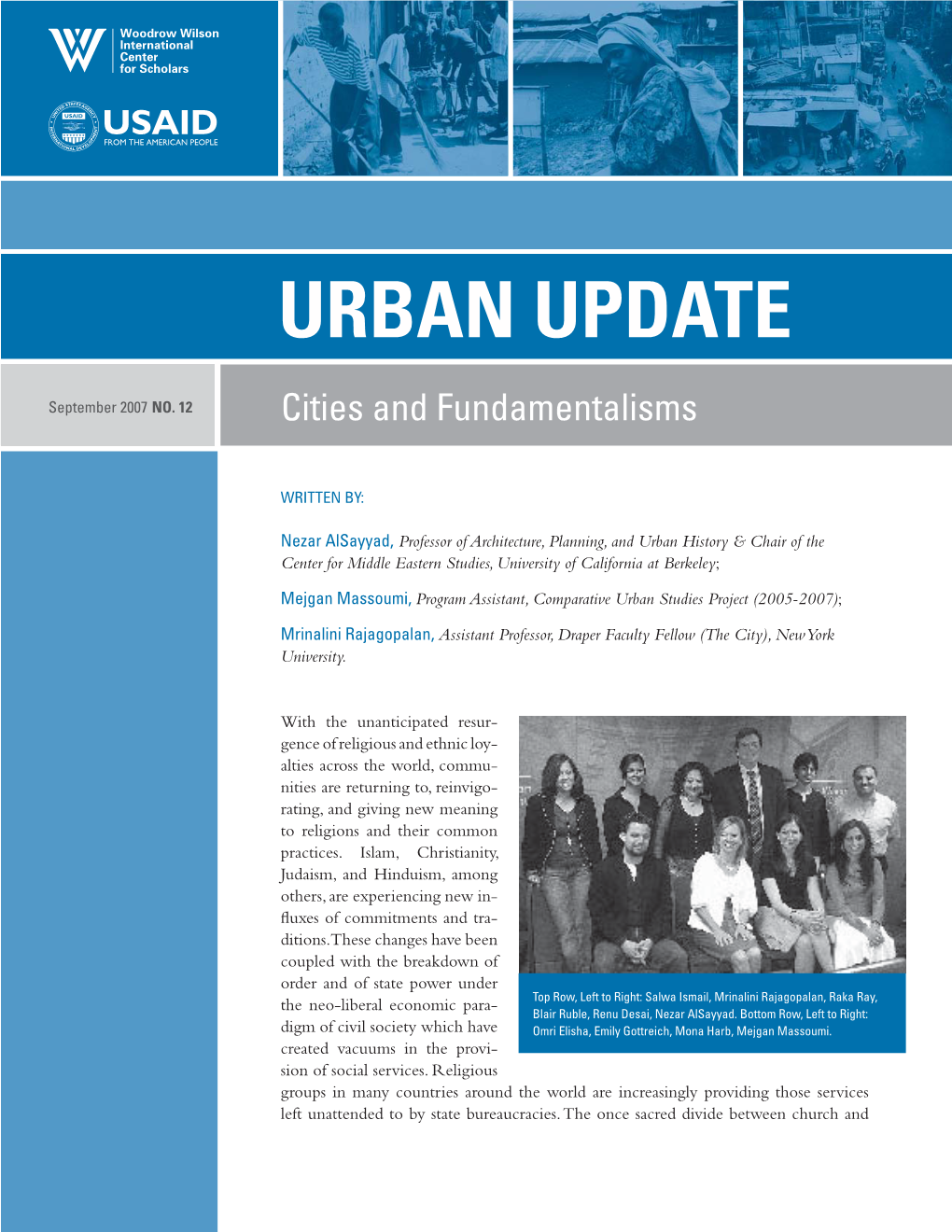 Comparativeurban Studies Project