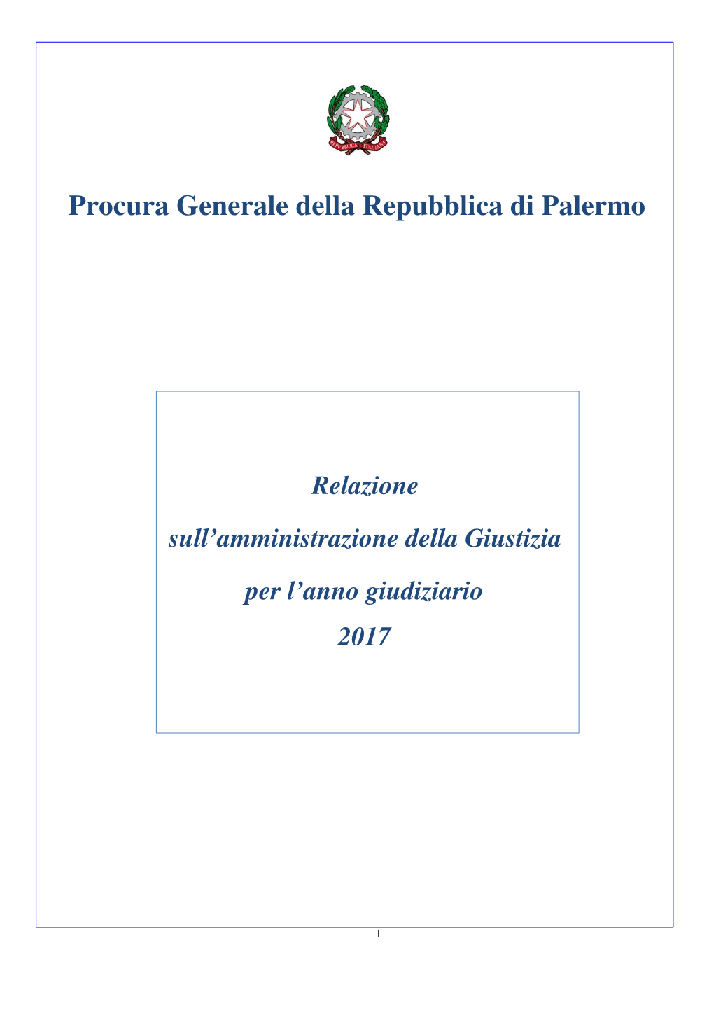 Procura Generale Della Repubblica Di Palermo