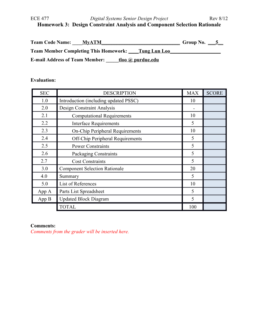 ECE 477 Digital Systems Senior Design Project Rev 8/12