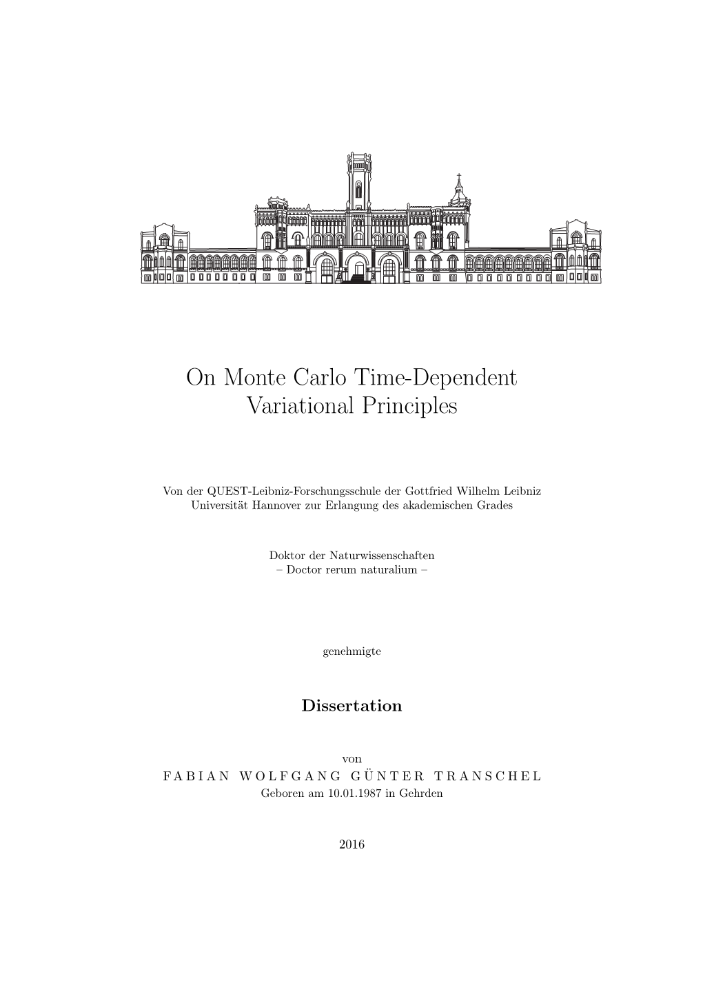 On Monte Carlo Time-Dependent Variational Principles