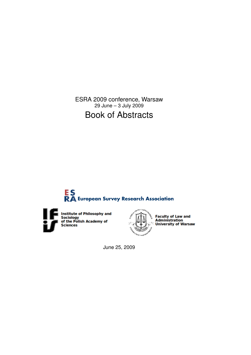 Book of Abstracts