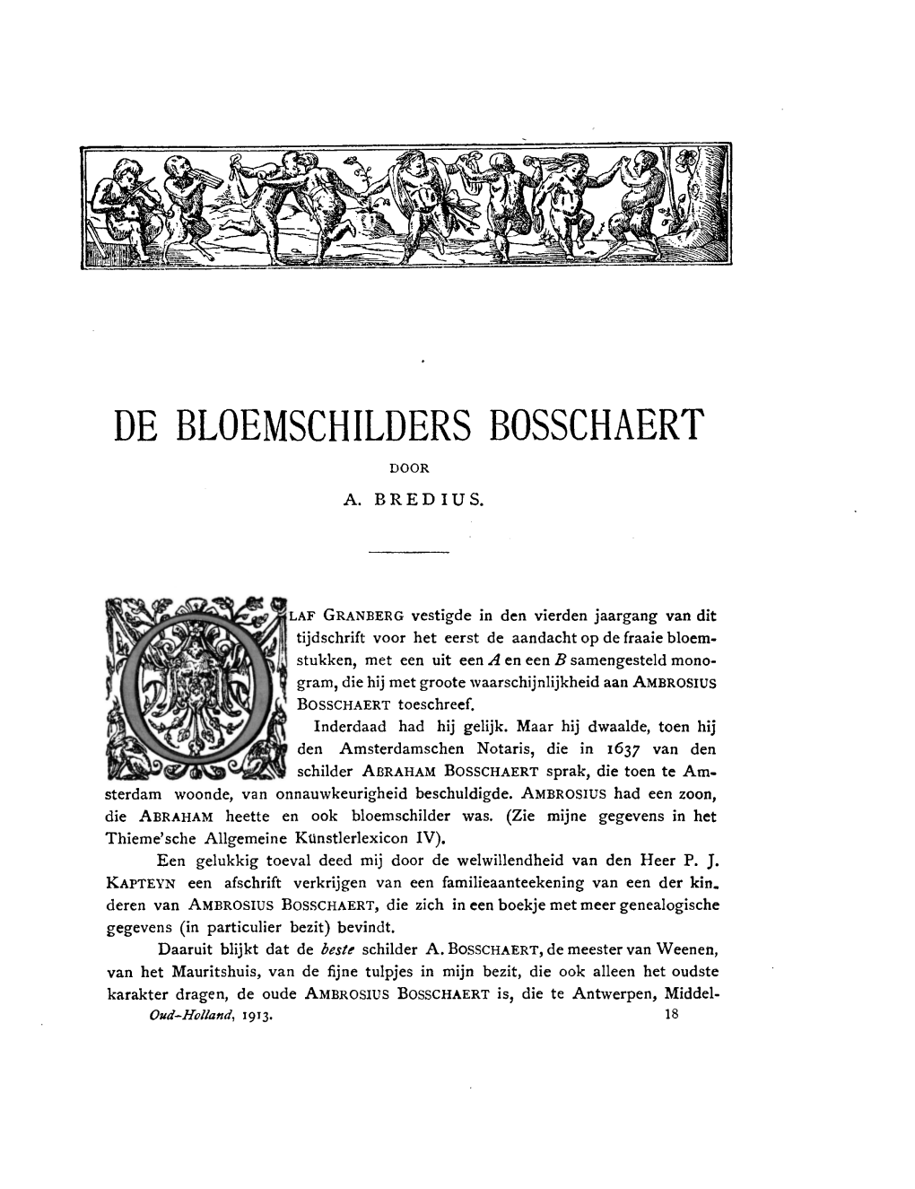 De Bloemschilders Bosschaert Door A