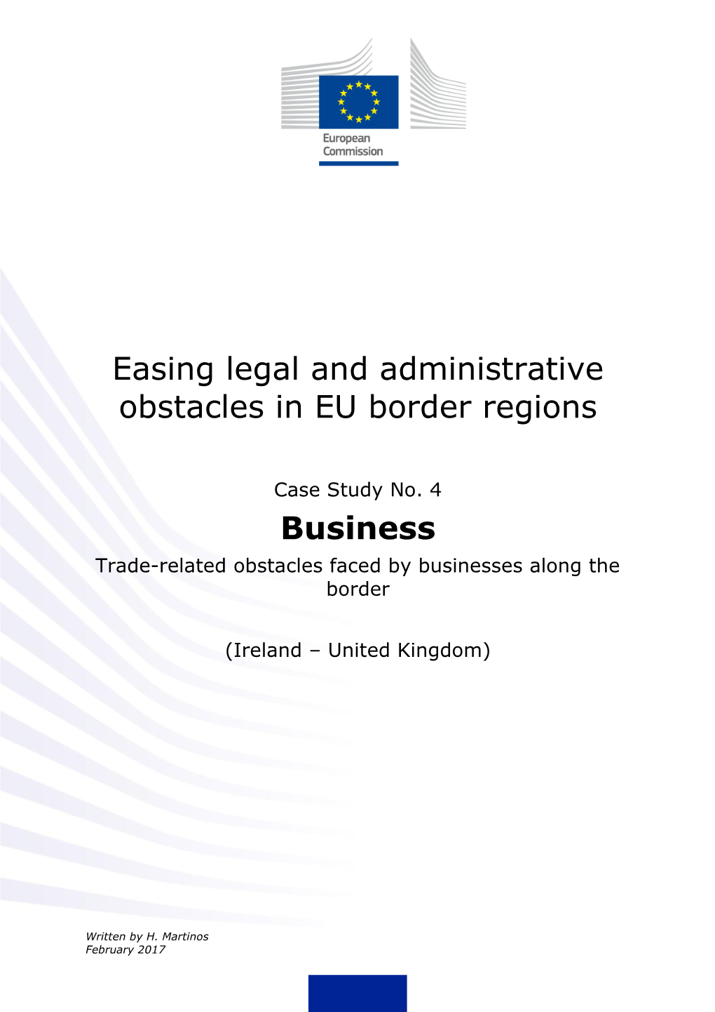 Easing Legal and Administrative Obstacles in EU Border Regions