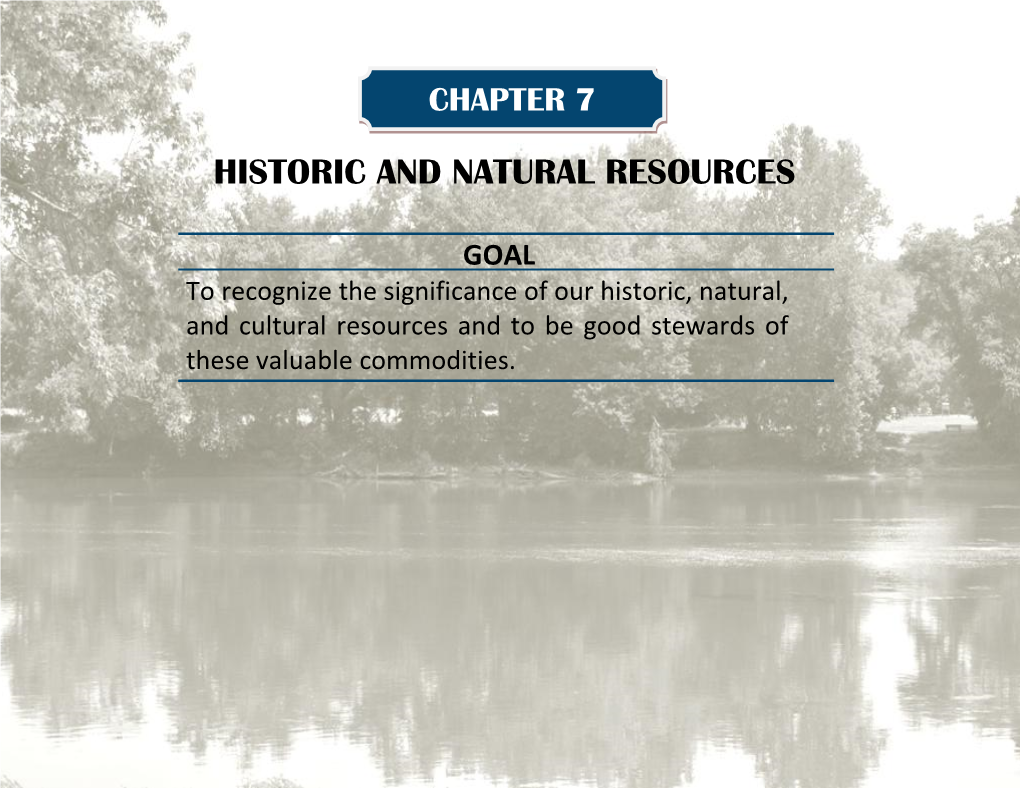 Historic and Natural Resources