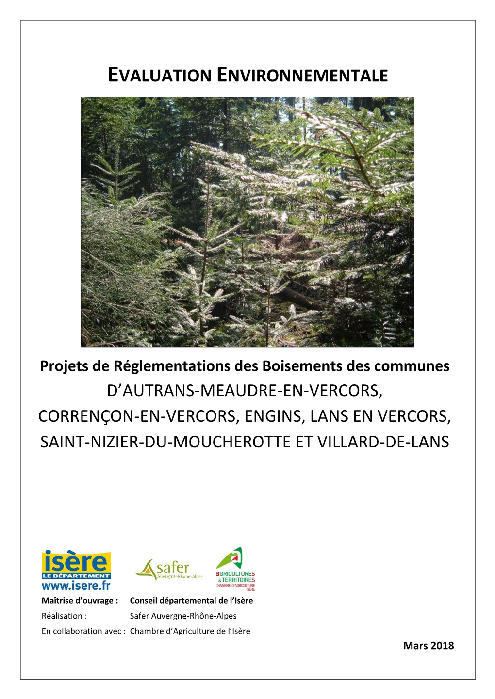 Evaluation Environnementale