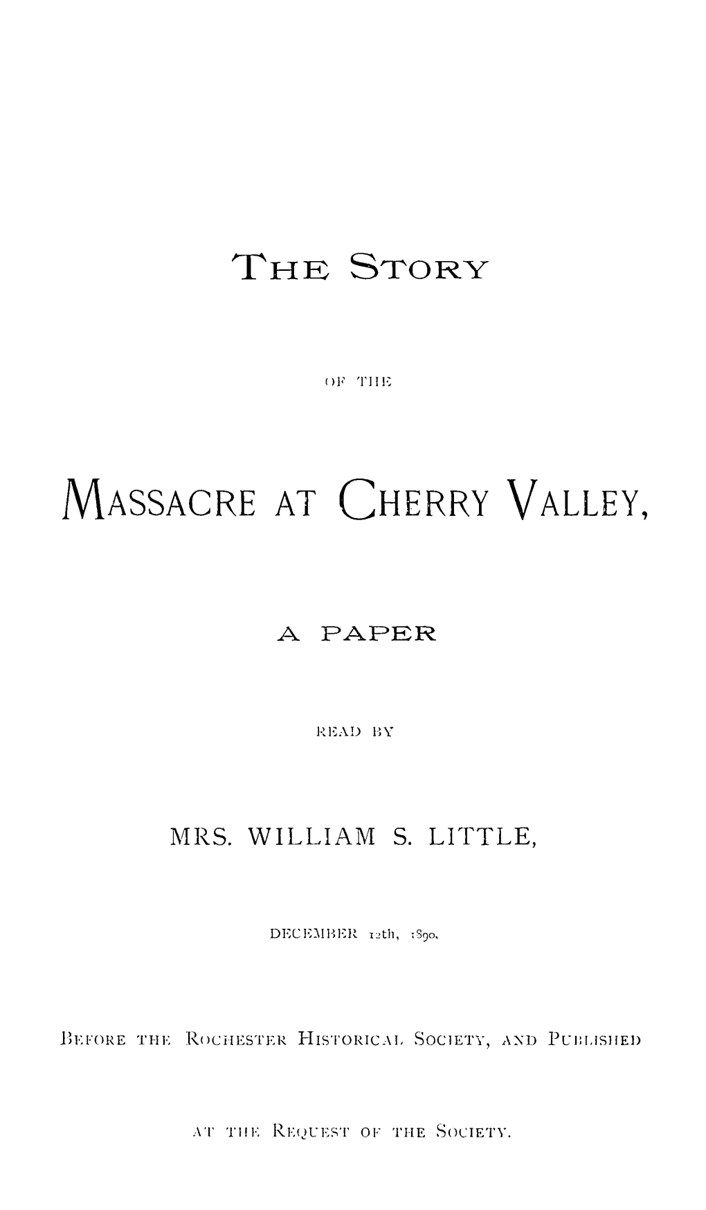 Massacre at Cherry Valley