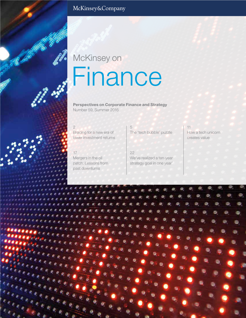 Mckinsey on Finance