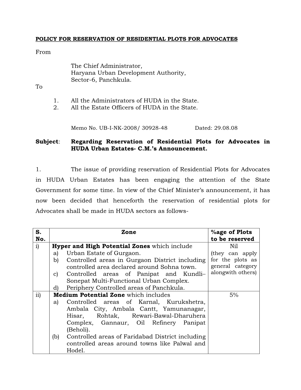 Residential Plots for Advocates