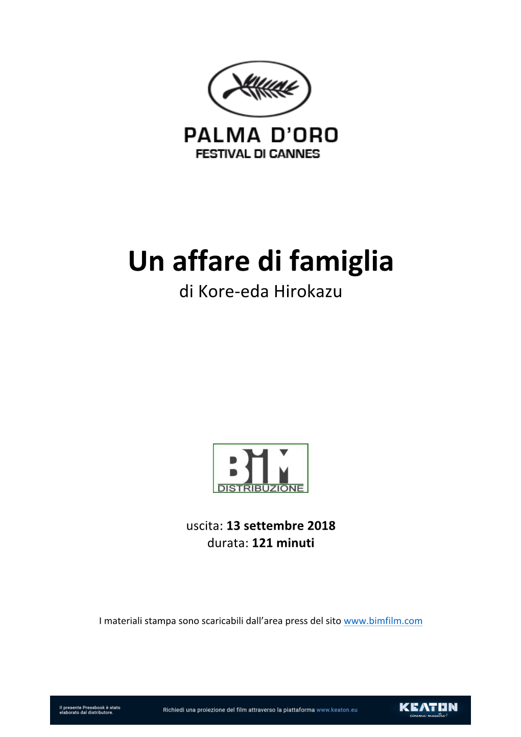 Un Affare Di Famiglia Di Kore-Eda Hirokazu