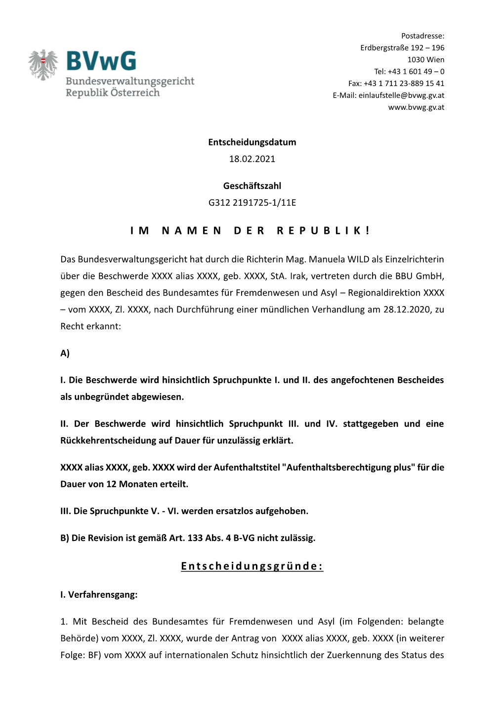 Entscheidungsgründe