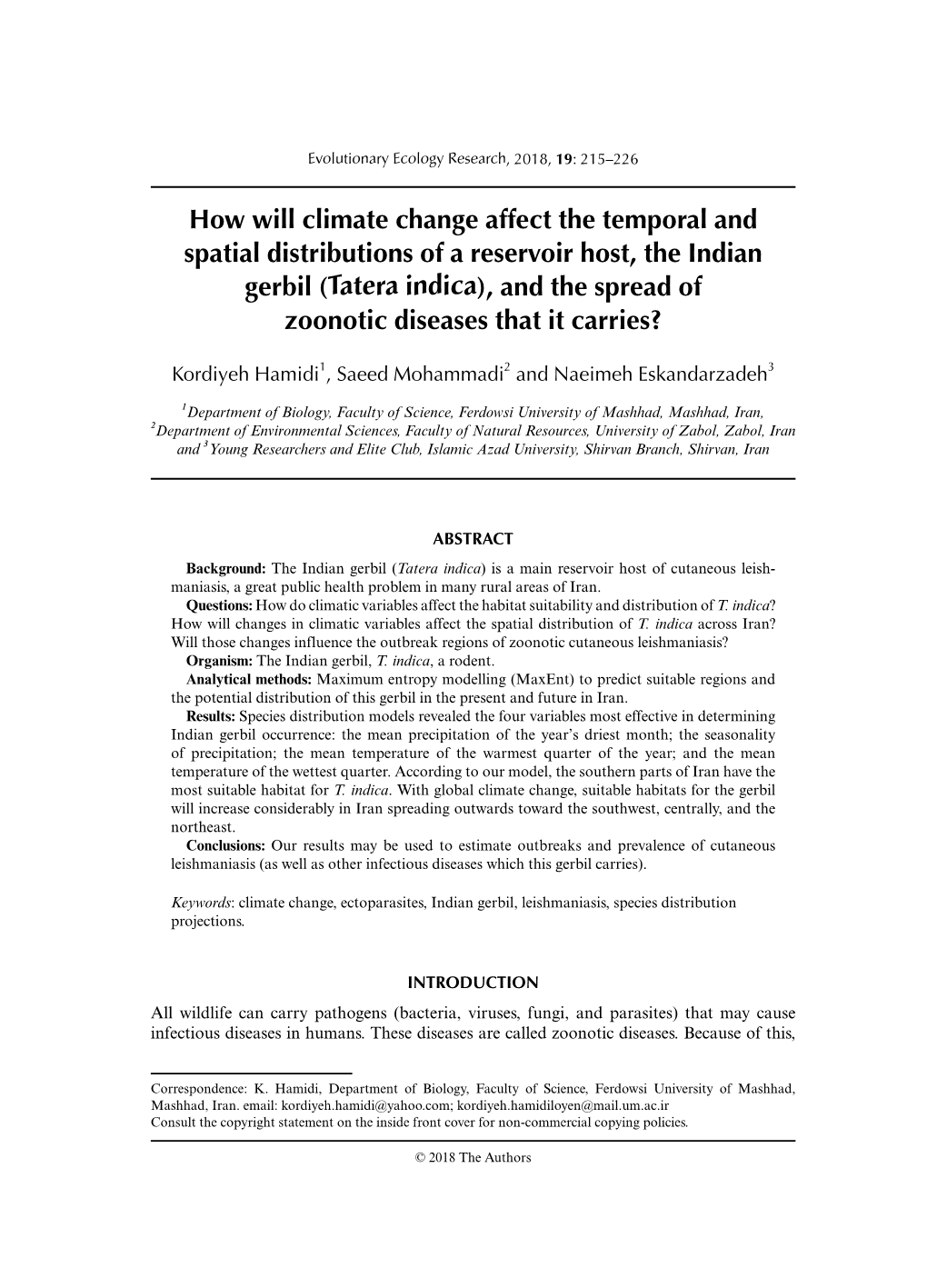 How Will Climate Change Affect the Temporal and Spatial Distributions Of