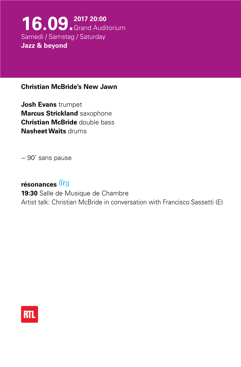 Christian Mcbride's New Jawn Josh Evans Trumpet Marcus Strickland