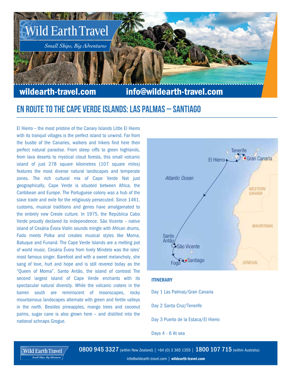 En Route to the Cape Verde Islands: Las Palmas – Santiago