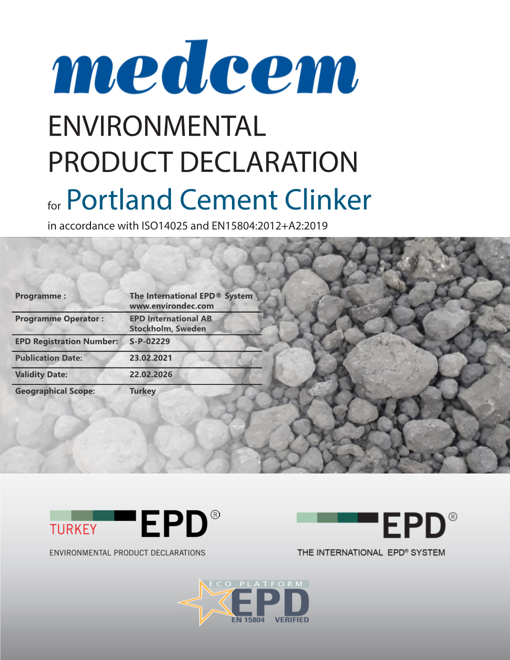 ENVIRONMENTAL PRODUCT DECLARATION for Portland