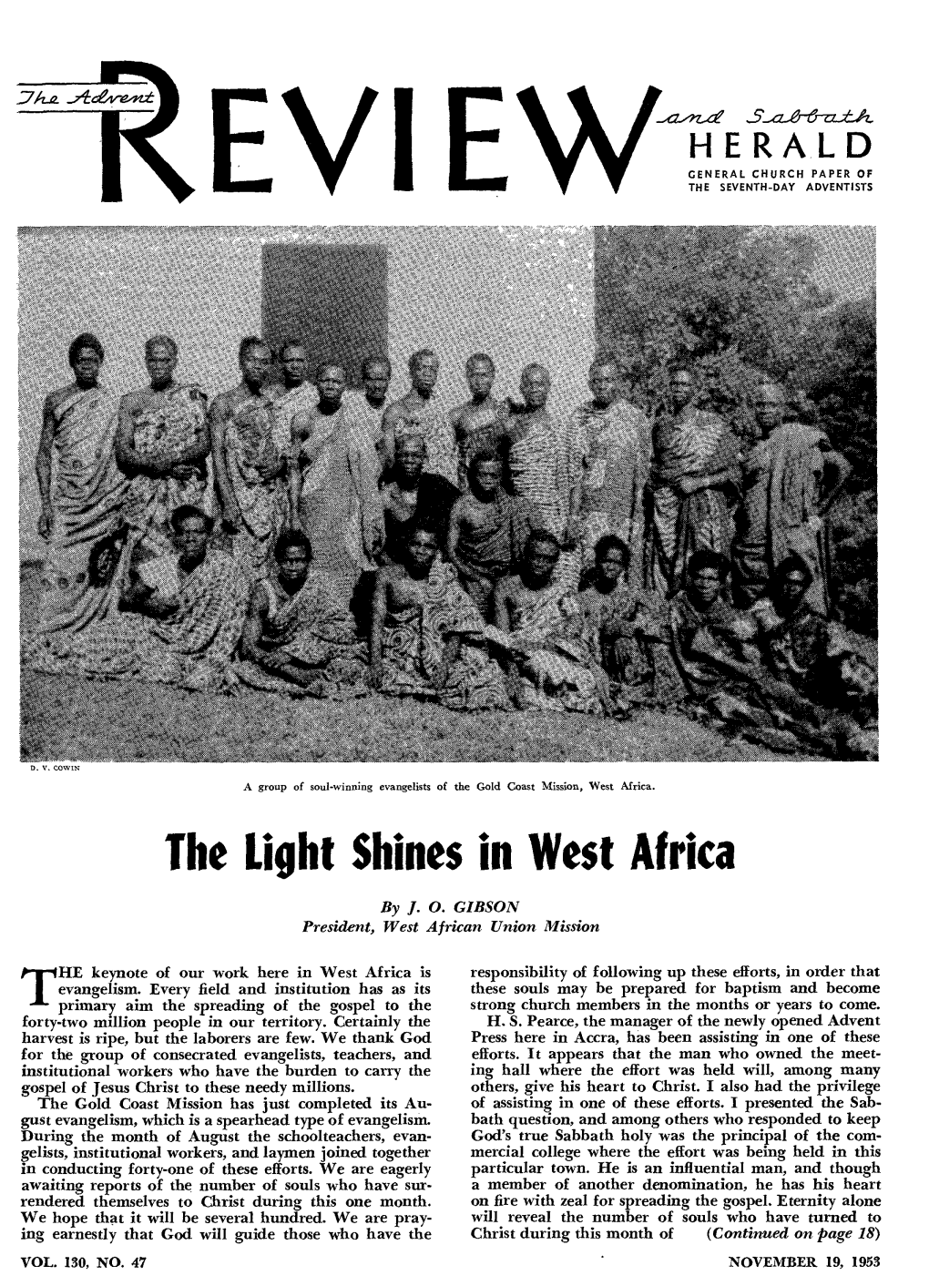 The Light Shines in West Africa