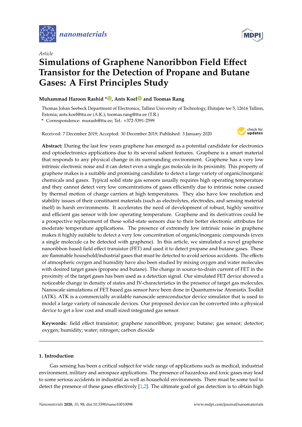 Simulations of Graphene Nanoribbon Field Effect Transistor for The