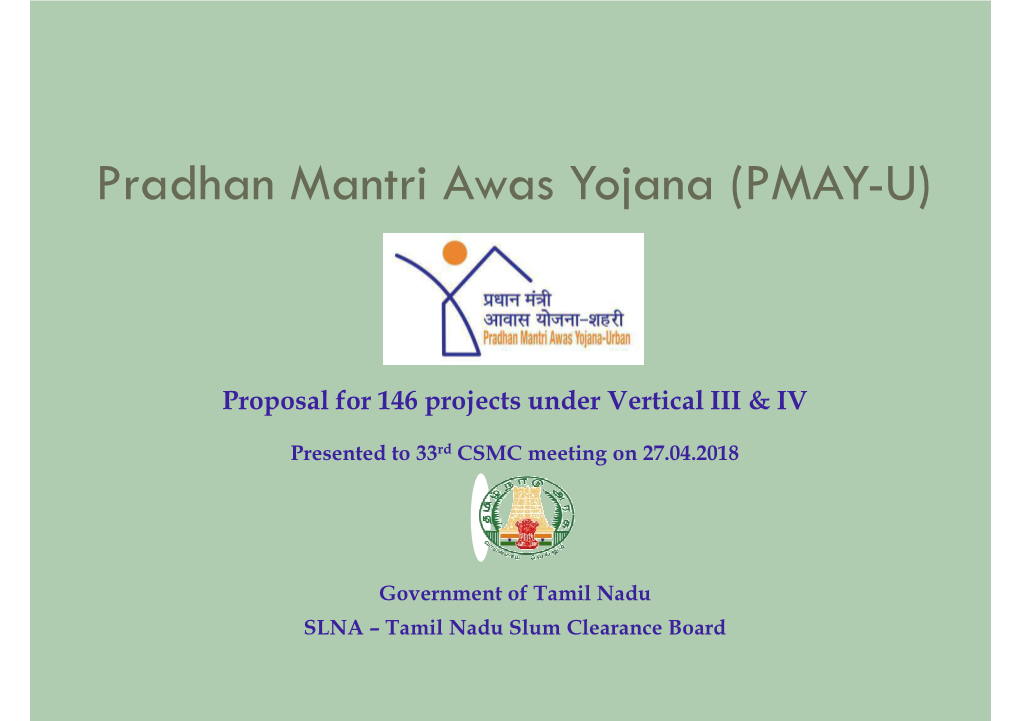 Pradhan Mantri Awas Yojana (PMAY-U)