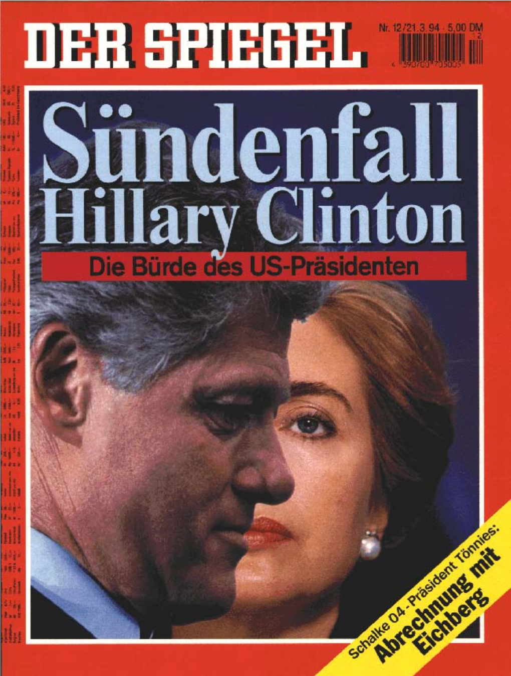 DER SPIEGEL Jahrgang 1994 Heft 12