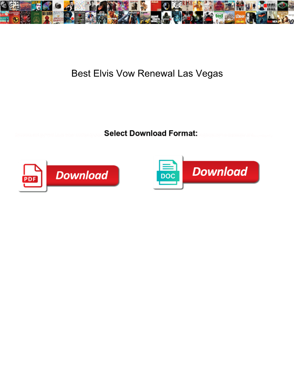 Best Elvis Vow Renewal Las Vegas