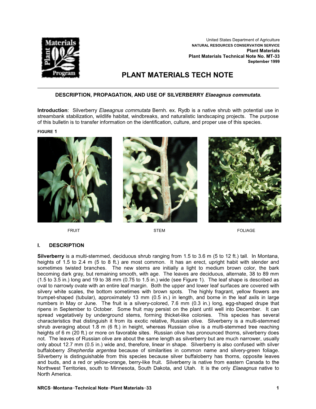 Plant Materials Tech Note