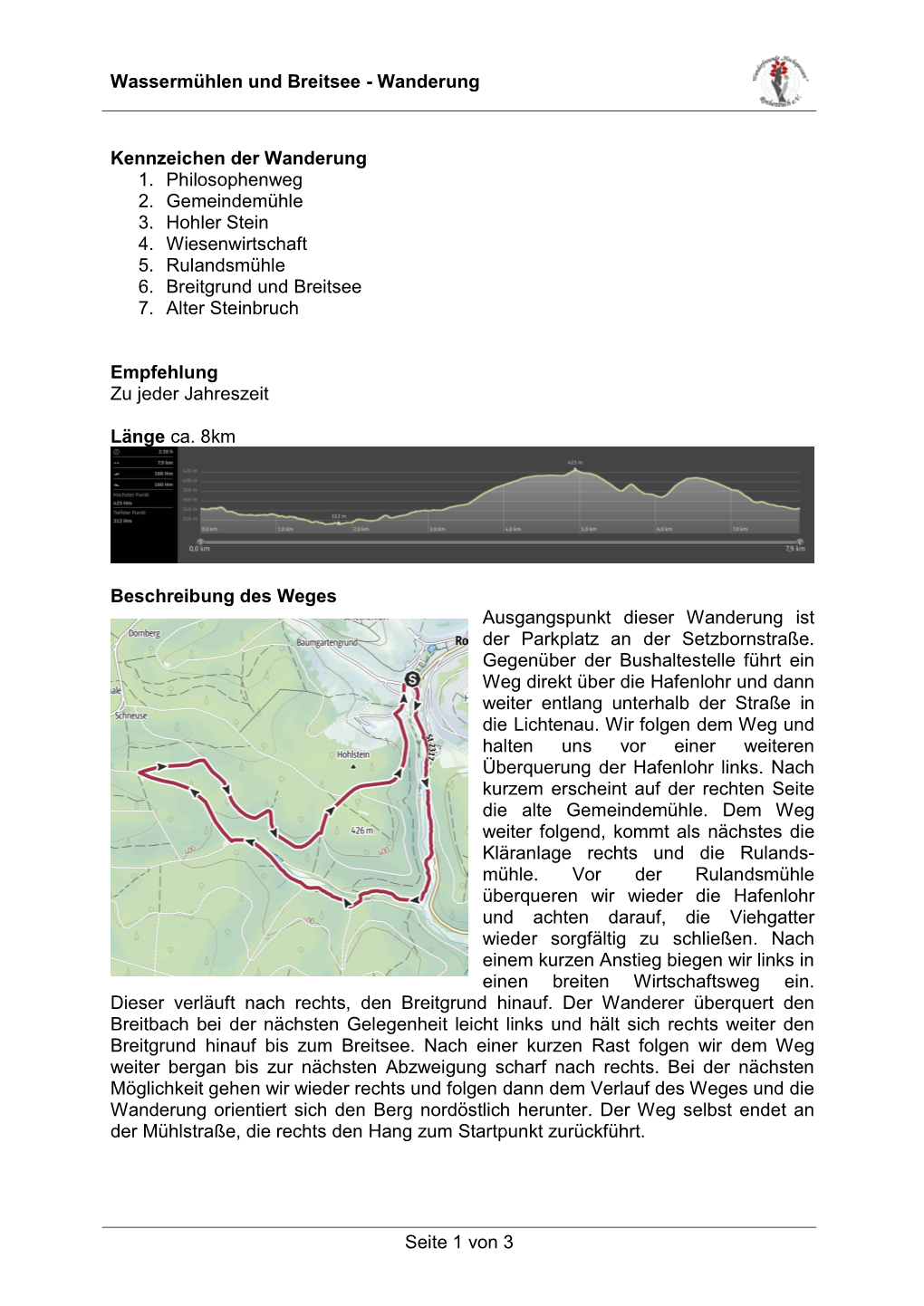 Wassermühlen Und Breitsee - Wanderung