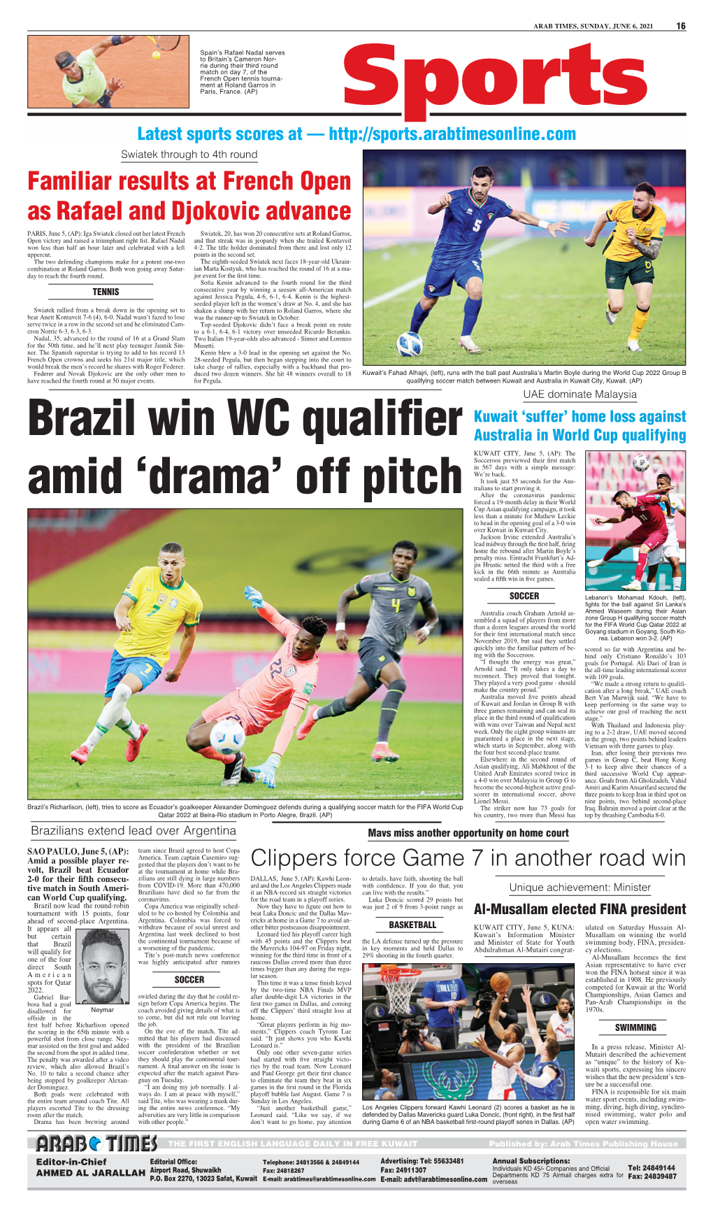 Brazil Win WC Qualifier Amid