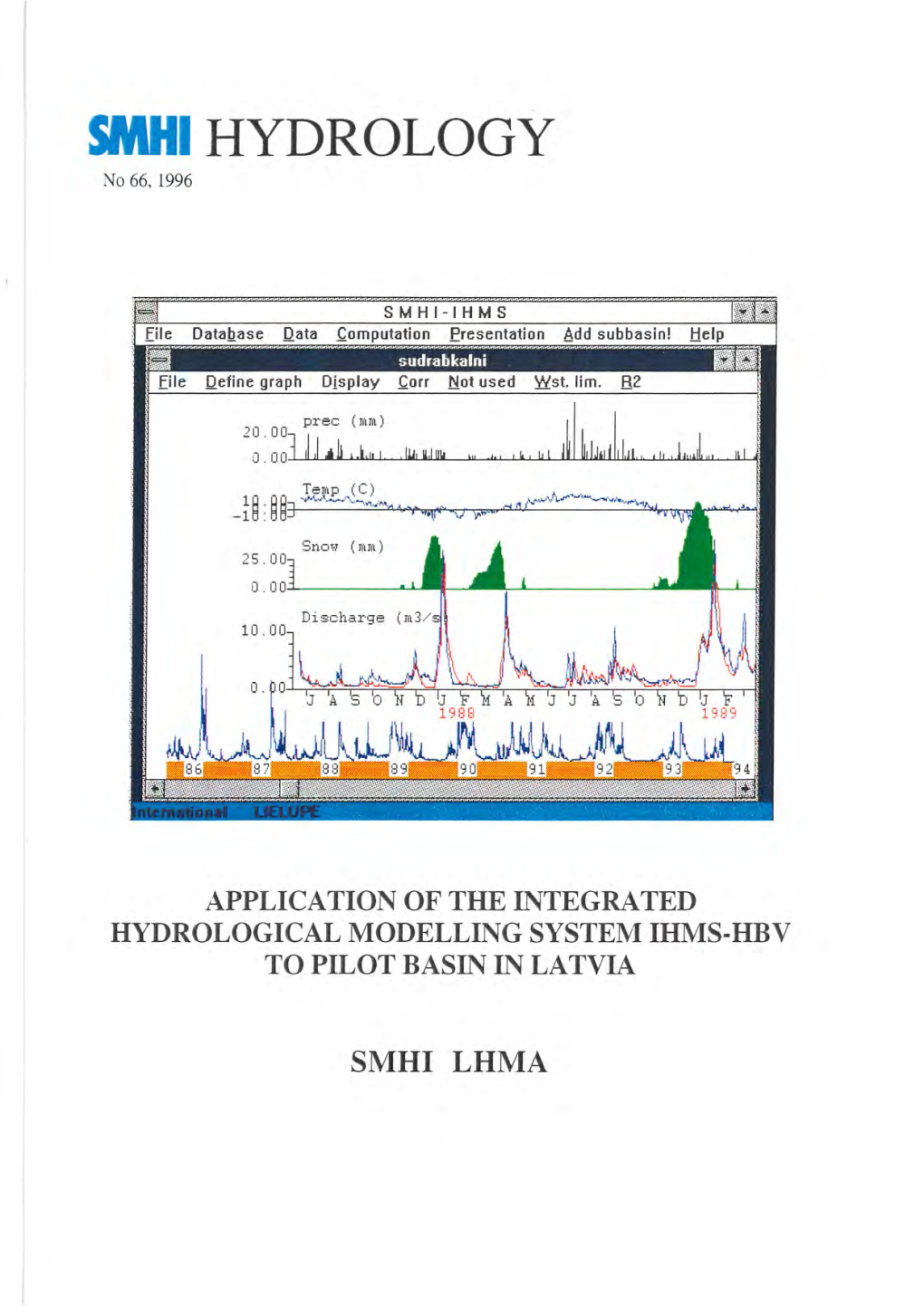 SMHI HYDROLOGY No 66, 1996