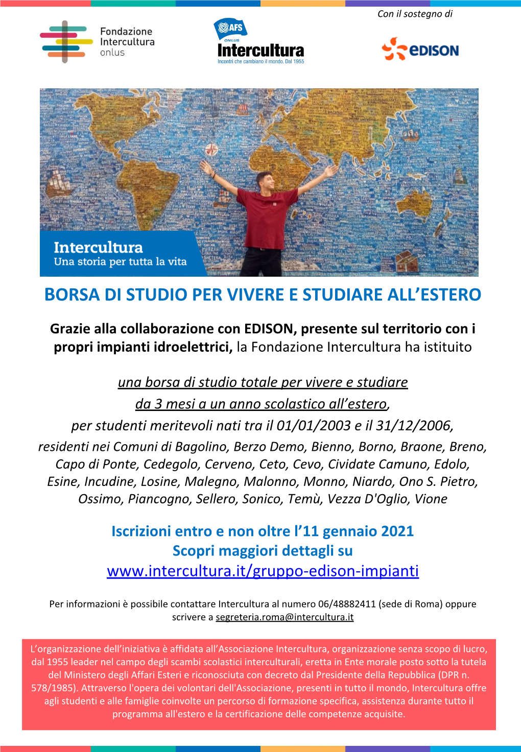 Borsa Di Studio Per Vivere E Studiare All'estero