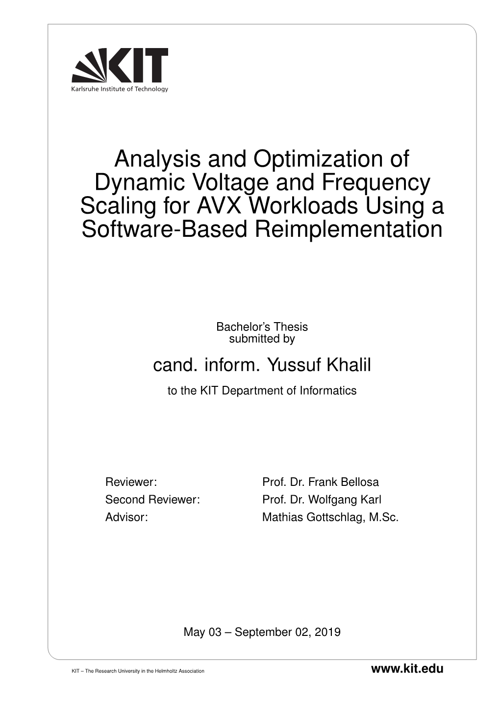 Analysis and Optimization of Dynamic Voltage and Frequency Scaling for AVX Workloads Using a Software-Based Reimplementation