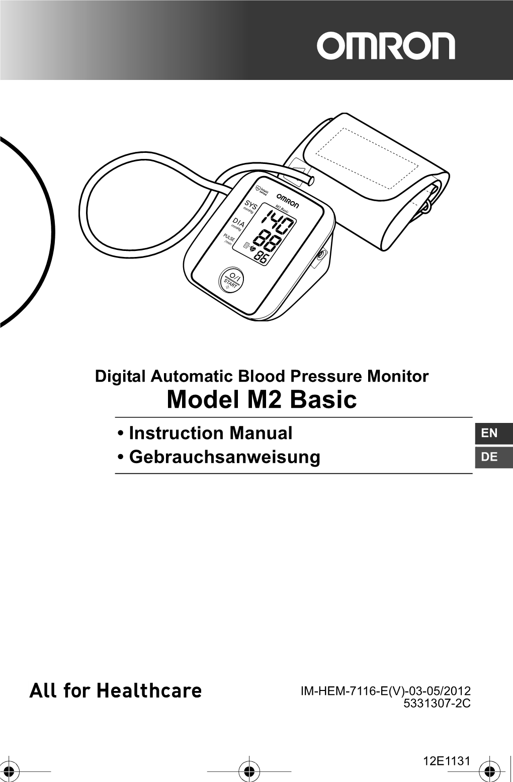 Model M2 Basic • Instruction Manual EN • Gebrauchsanweisung DE