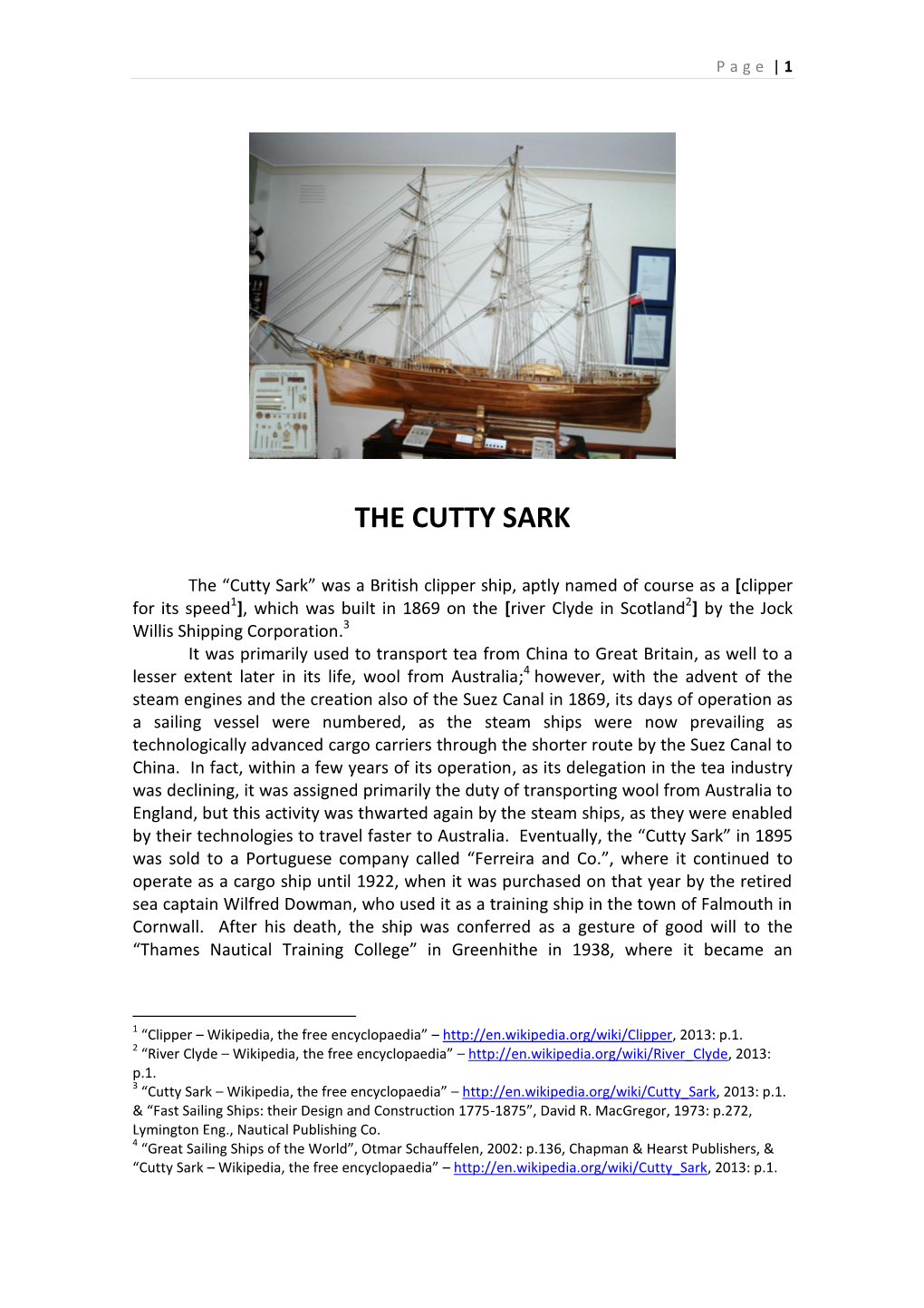 The Cutty Sark